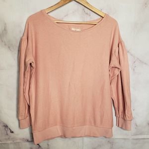 LOU & GREY Blush Pink Knit Long sleeve Top M